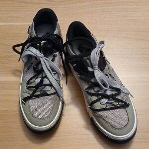 Cristianzerotre "Strong" CR03 Urban Grey Leather Sneakers in Size 8.5